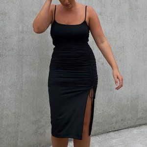 Princess Polly Adalee Dress Ruched Midi Dress Sz 0